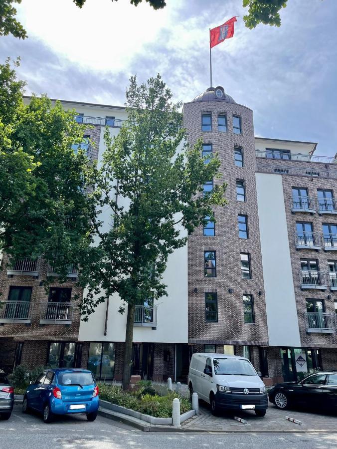 Cls Zentrale City-Wohnung In Hamburg Mit E-Laden Und Tiefgarage, Grosser Balkon, Blick Ueber Hamburg, Parkplatz, Cafe Im Haus, Bushaltestelle Direkt Gegenueber, Flex Check In Exteriör bild